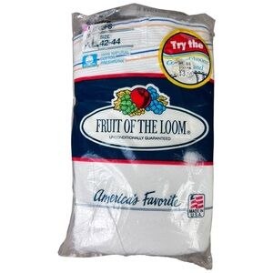 VTG USA Made 1992 Fruit of the Loom Mens Briefs 3 Pack XL 42-44 Blue/Gold NOS